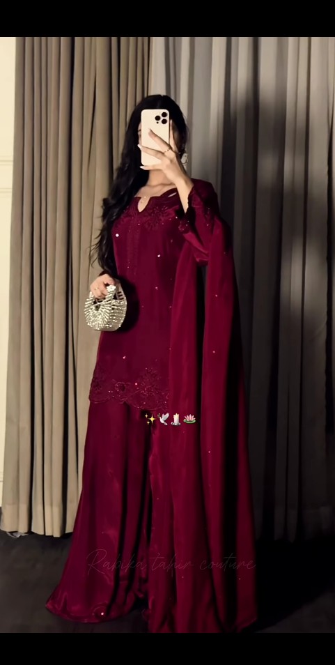 Maroon Sharara Suit❤️
